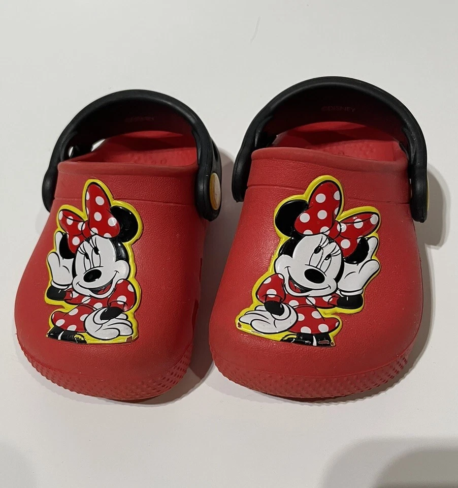 Crocs Disney Minnie Mouse Fun Lab Red  Children’s Size 4 Adorable - Image 1 of 4