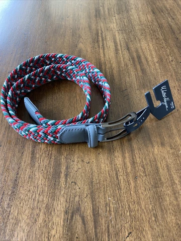 Walter Hagen Christmas Golf Belt 34-36 M New with Tag Red Green White Gray  F007 Cover