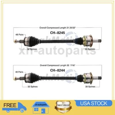 Para Dodge Challenger 2011~2014 2X Junta de eje trasero izquierdo derecho TrakMotive CV Foto 1 de 3