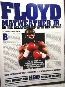 Floyd Mayweather Vs Vargas 1999 HBO Original Print Ad 8.5 x 11" - Picture 1 of 3