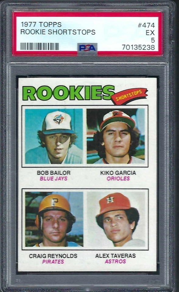 1977 Topps # 474 Rookie Shortstops EX PSA 5 - Image 1 of 1