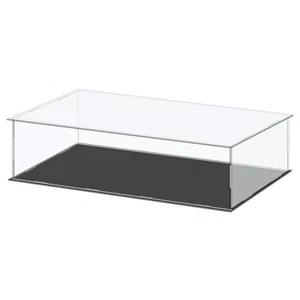 Acrylic Display Case Box Cube Storage Small Assemble Showcase 41x21x10.5cm - Photo 1/5