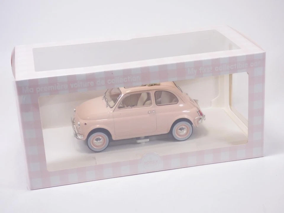 FIAT 500L 1968 rose Cadeau de naissance 1/18 New baby gift - Image 1 of 1
