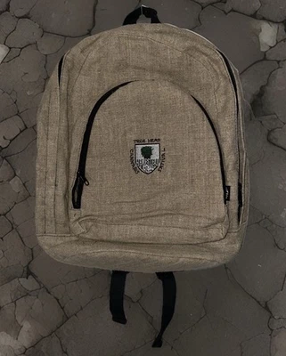 Rare Hempstead Company True Hemp Medium Backpack Brown California EUC 16”x 13” - Image 1 of 4