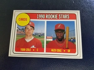 Todd Zeile Alex Cole Cardinals #31 1990 Baseball Cards Magazine White Border - Picture 1 of 2