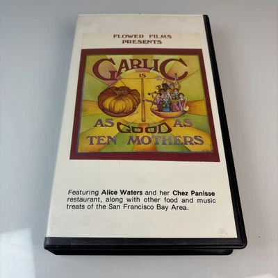 Les Blank Garlic Is As Good As Ten Mothers VHS 1980 Flowers Films Culinary Rare - Image 1 of 4