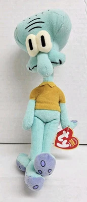 Ty Beanie 婴儿海绵宝宝鱿鱼触手 9 英寸毛绒 — 第 1/2 张图片