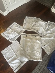 Serena and Lily Queen White DUVET & SHAM set Retails $800 - Picture 1 of 6