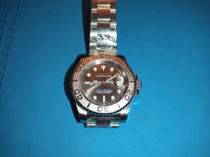 Seiko Mod Yacht NH35 Sapphire Case BWG9 Cyan / Blue Lume - Picture 1 of 4