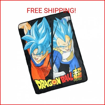 Manta polar suave y de felpa Dragon Ball Super Goku Saiyajin Dios azul Foto 1 de 2