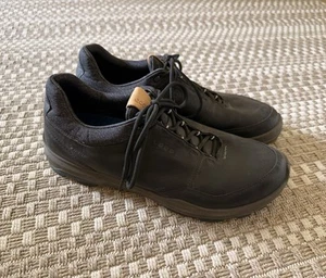 ECCO Biom Hybrid 3 GTX Goretex Black Yak Leather Golf Shoes 44 / 10 Extra Wide - Picture 1 of 15