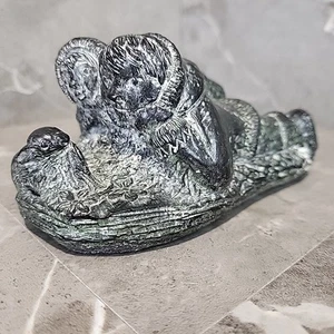 A Wolf Original Sculpture Hand made in Canada eskimo Inuit Rabbit soapstone EUC - Picture 1 of 12