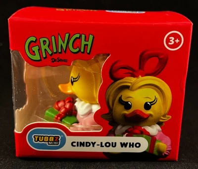 Mini Tubbz - The Grinch - Cindy-Lou Who - Rubber Duck - Approx 2" High - Red Box - Image 1 of 4