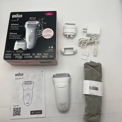 Braun Epilator Silk-épil 7 Women Shaver & Trimmer Wet/Dry SE7-041 USED - Image 1 of 4