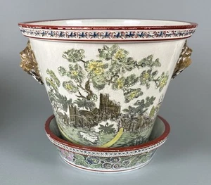 Pearlware Large Plant Pot & Stand Dated 1821 & Signed. North East Potteries? - Picture 1 of 19