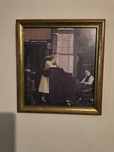 Norman Rockwell The Marriage License Custom Framed Print Crafted By Franklin - Picture 1 of 14