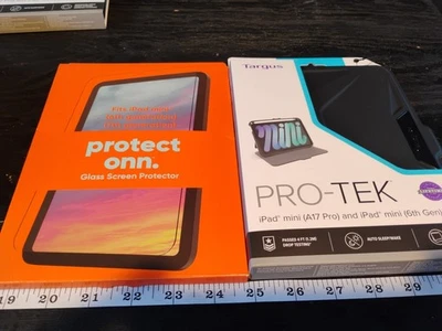 New Targus Pro-Tek For IPad Mini 6 Case Black THZ911US w/Screen Protector. - Image 1 of 4