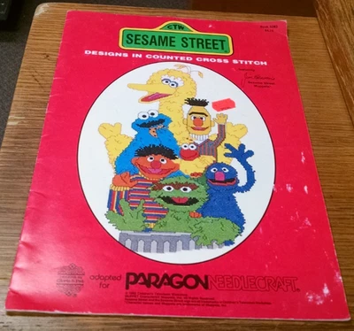 Vintage Paragon Needlecraft Sesame Street Designs in Counted Cross Stitch 5082 - Image 1 of 3