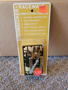 Vintage 1970's Strombecker Raceways Competition Chassis kit NOS Carded 1/32 - Picture 1 of 6