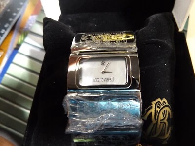 ROBERTO CAVALLI-Women's 3-ATM Japan Quartz Analog SS Dress Watch-RUNS-FREE SHIP! - Image 1 of 4