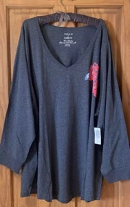 SUDADERA TÓRRIDA MANGA LARGA TOP CAMISA TOP 6 6X 6XL 30 NUEVA - Imagen 1 de 6