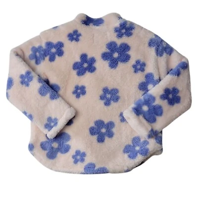 ¡¡NUEVO!! Chaqueta Hurley Niñas Sherpa Estampado de Flores Cuarto Cremallera, L 10/12 "ENVÍO GRATUITO" Foto 1 de 2
