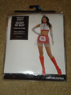 Disfraz, Mujer, Enfermera Turno de Noche, Adulto L 10-12, Nuevo en Paquete Foto 1 de 4