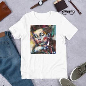 Camiseta UNISEX - EGON SCHIELE retrato acuarela - tela vestido camisa pintura - Imagen 1 de 6