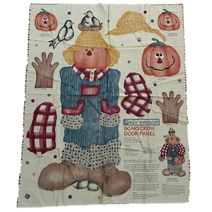 Daisy Kingdom Scarecrow door panel cut sew fall autumn decor pumpkins L - Picture 1 of 4