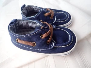Carter's Boys' Boat Shoe, Navy, 9-12 Months, Size 4 Infant - Picture 1 of 6