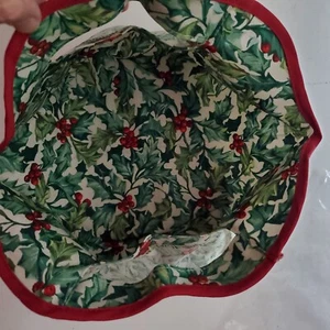 Longaberger 2002 Traditions Basket Liner Christmas Holly Liner for 20048135 New - Picture 1 of 5