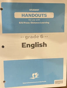 BJU English 6 - Student Handouts Brand NEW - Picture 1 of 1
