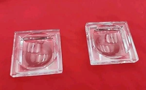 Piatto quadrato BACCARAT cristallo francese SALE DIP BURRO PAT CAVIALE CIOTOLA - Foto 1 di 21