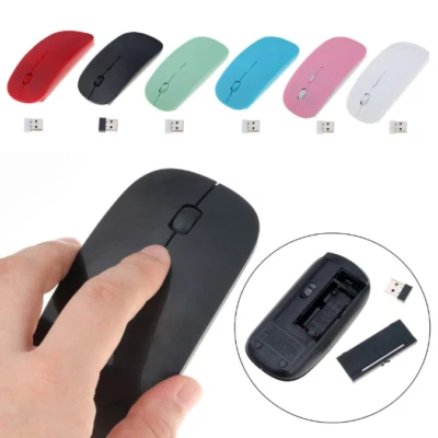 MOUSE OTTICO WIRELESS ULTRA SLIM 1200 DPI SENZA FILI MINI USB 2.4 GHZ MAC DESIGN - Immagine 1 di 4