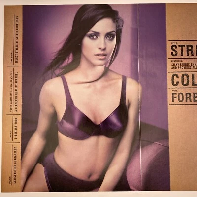 Vassarette 1997 2 páginas impresión anuncio sexy cómoda lencería ropa interior panty púrpura Foto 1 de 4