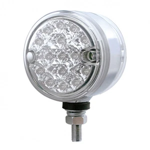 15 LED 3" Dual Function Reflector Double Face Light - Amber LED/Clear Lens - Picture 1 of 1