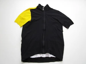 Mens TIR Assos Evo7 Campionissimo full zip cycling jersey black yellow - Picture 1 of 8