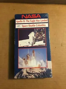NASA- APOLLO 2: THE EAGLE HAS LANDED PLUS SPACE SHUTTLE COLUMBIA- VHS NEW SEALED - Imagen 1 de 3