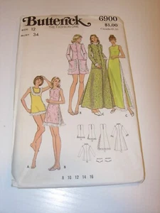 ABITO MUTANDINE VINTAGE DA DONNA BUTTERICK 6900 modello cucito taglia 12 - Foto 1 di 3