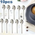 10x Tea spoons Stainless Steel Everyday TeaSpoon Set Coffee Drink Kitchen Home