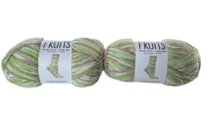 Premier Fruits Yarn Kiwi 2 Pack #2052-09 Super Fine Green Brown - Picture 1 of 3