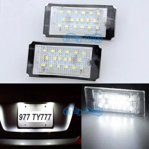 2x Luz LED Número de Licencia Placa Ajuste BMW E46 Coupe Convertible 98-03 LIBRE DE ERRORES - Imagen 1 de 7