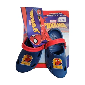 MARVEL SPIDER-MAN Children's Character Clogs Size 7/8 NWT - Picture 1 of 3