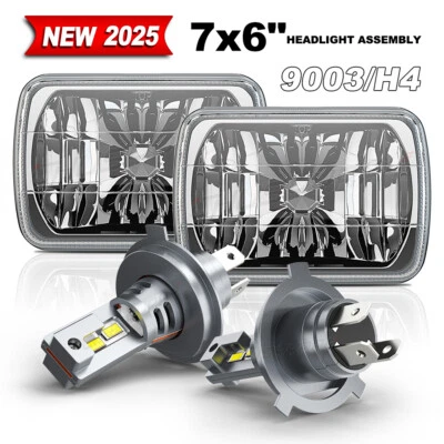 2x 7x6 5X7 DRL faros LED DRL para Dodge W250 D350 Ram 1981-1993 Dodge Ramcharger Foto 1 de 4