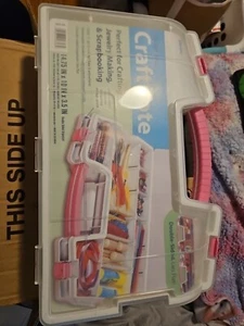 Darice Double Sided Winged Craft Organizer 15" Adjustable Storage New Damaged - Picture 1 of 7