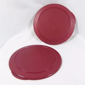 Tupperware Set of 2 Red Round Replacement Lid Seal 4734A-4 - Picture 1 of 2