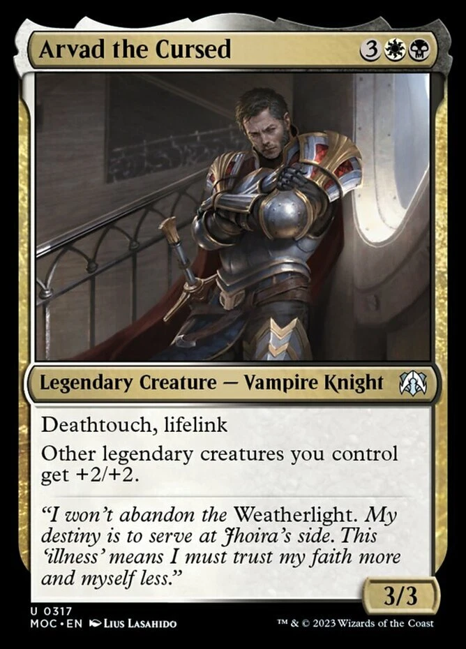 x4 Arvad the Cursed U MTG Commander: March of the Machine M/NM, English - Image 1 of 1