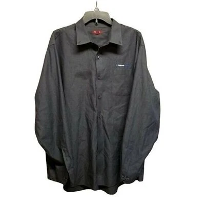 Red House Mens Sz XL Gray  Solid Long Sleeve Button Down Shirt - Image 1 of 4