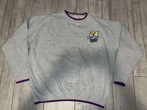NASCAR Racing Jeff Gordon #24 Crewneck Sweater Size XL *Used* Mens Cover