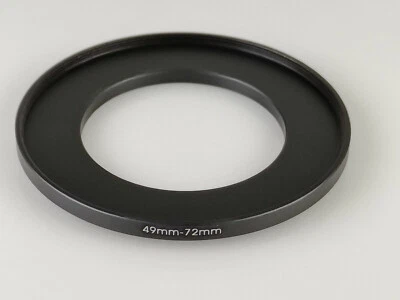 49mm to 72mm 49-72mm  Stepping Step Up Filter Ring Adapter 49mm-72mm 49-72 (UK) - Image 1 of 2